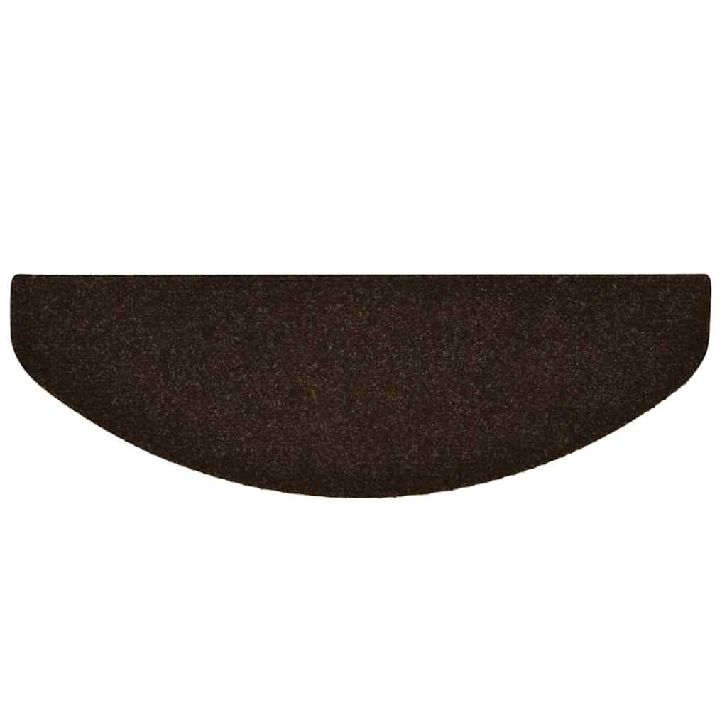 Stufenmatten Selbstklebend 15 Stk. 56x17x3 cm Hellbraun Halbrund