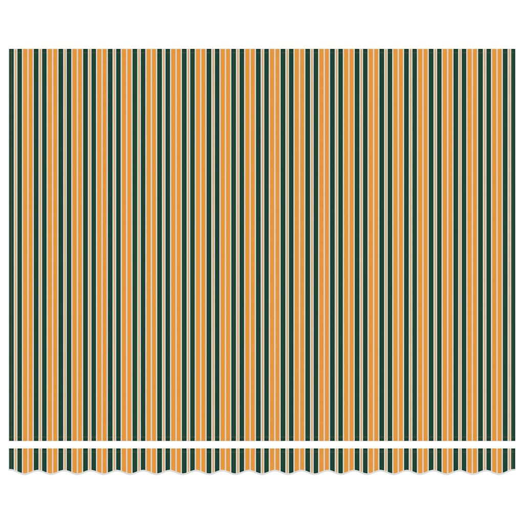Markise Manuell Einziehbar mit LED 300x250 cm Blau und Weiß
