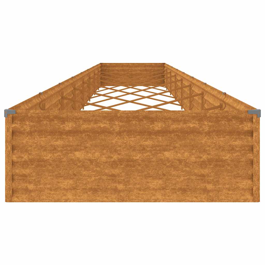 Garten-Hochbeet 100 x 50 x 36 cm Cortenstahl