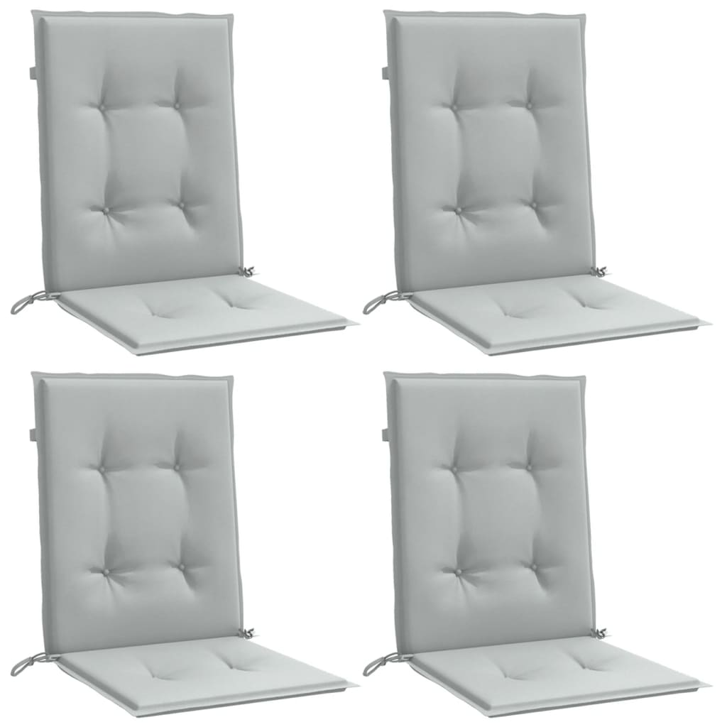Niedriglehner-Auflagen 2 Stk Melange Anthrazit 100x50x7cm Stoff