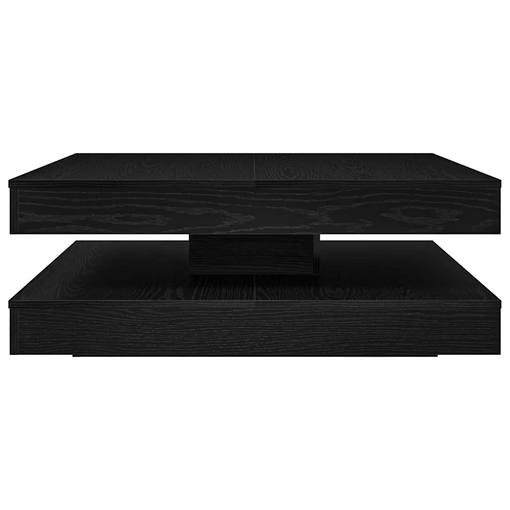 Couchtisch 360-Grad Drehbar Weiß 90x90x34,5 cm