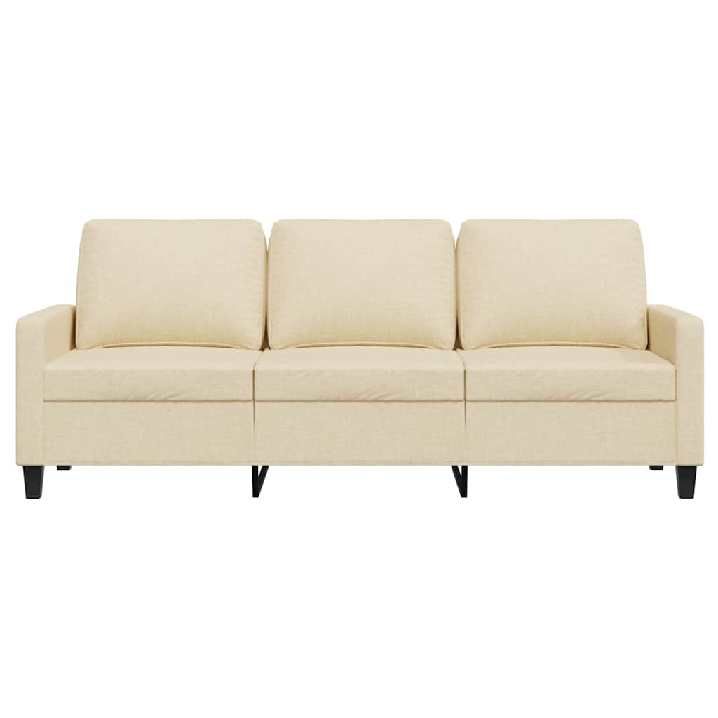 3-Sitzer-Sofa Hellgrau 180 cm Stoff