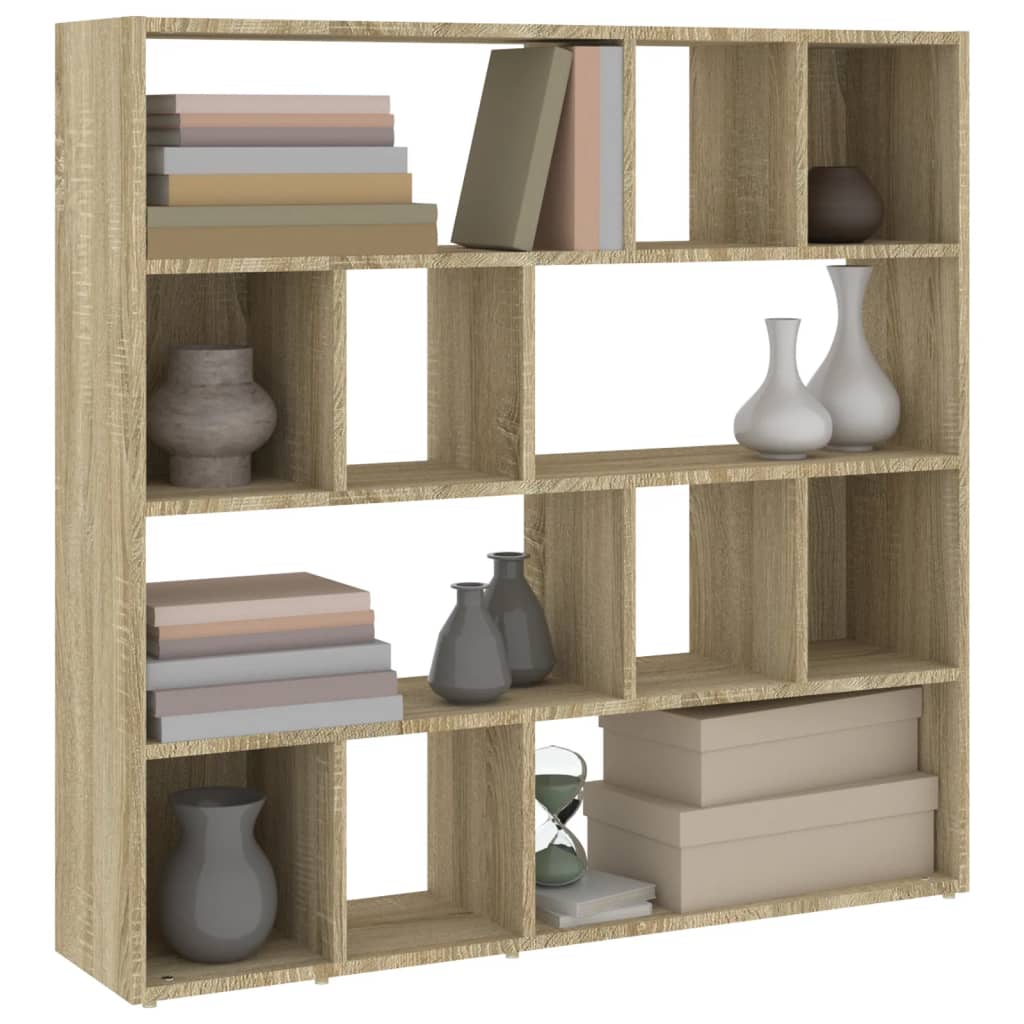 Bücherregal/Raumteiler Weiß 105x24x102 cm