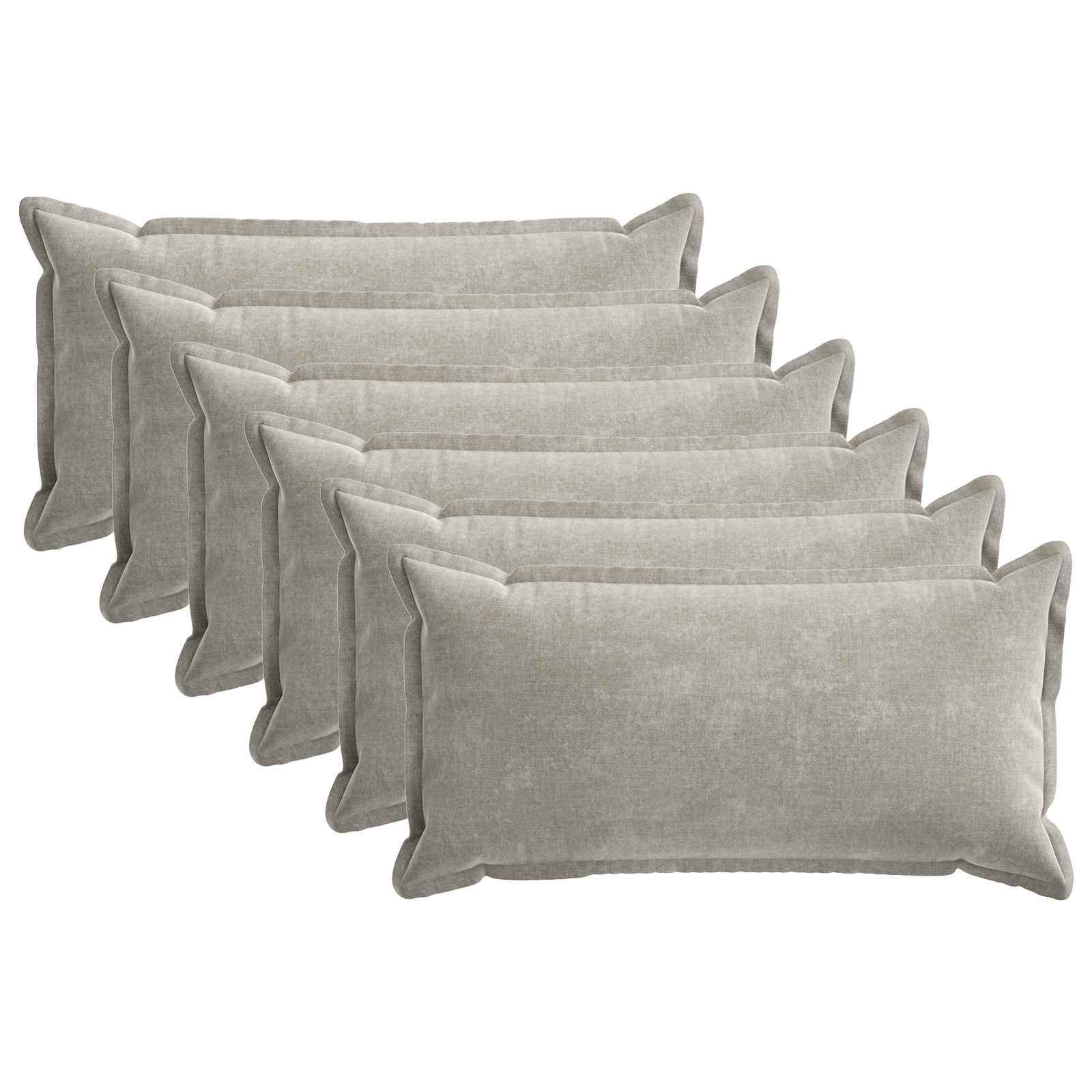 Kissenbezug 2 Stk. HOUTEN Dunkelgrau 30 x 30 cm Chenille-Stoff