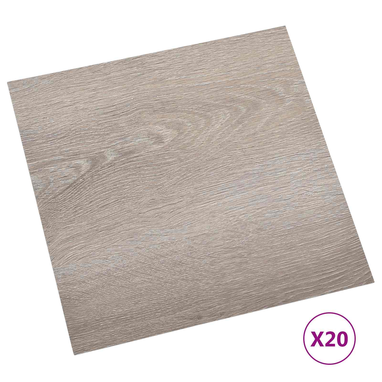 Selbstklebende Bodenplanken 30,5 x 30,5 cm 20 pcs PVC Betongrau