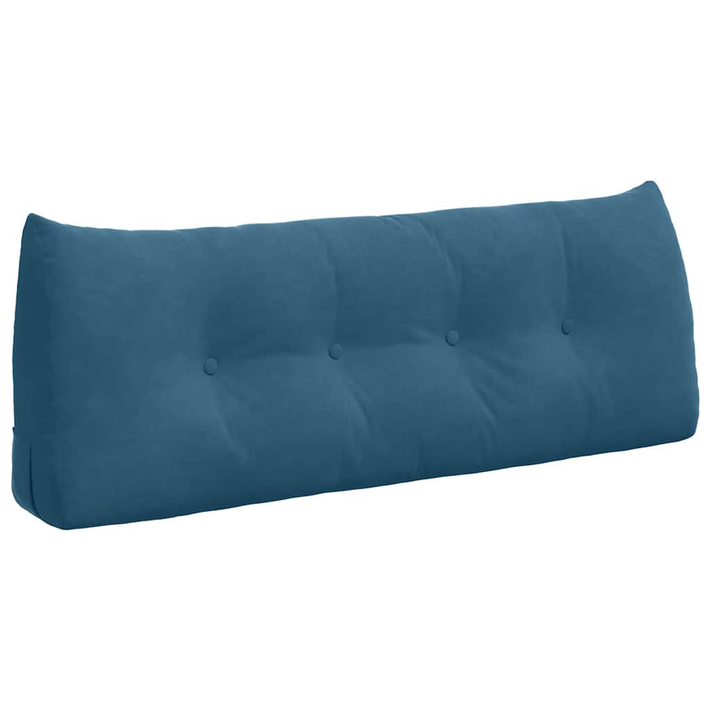 Rückenkissen Blau 45 x 24 x 50 cm Samt