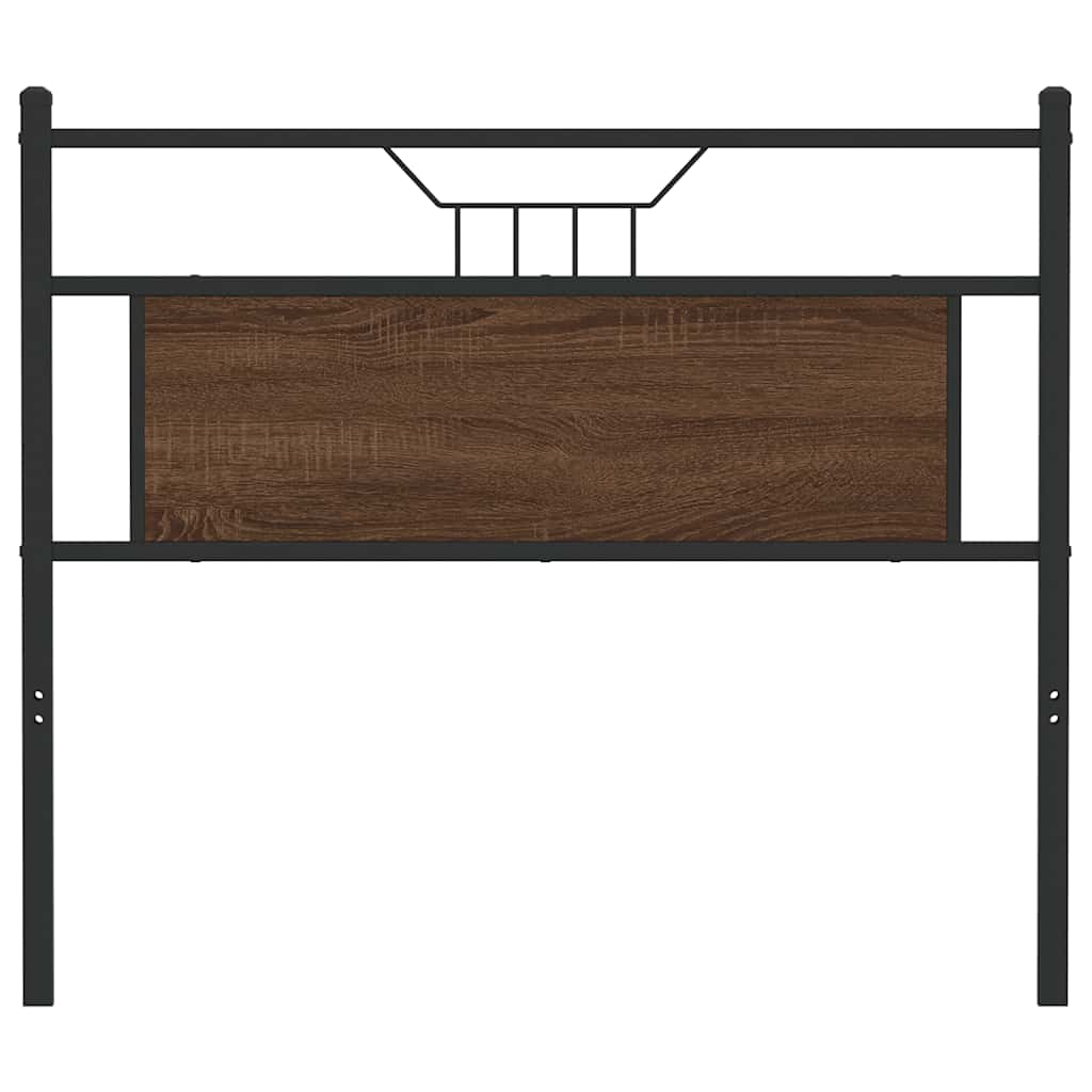 Ersatz-Kopfteil Räuchereiche 75 cm Holzwerkstoff und Stahl