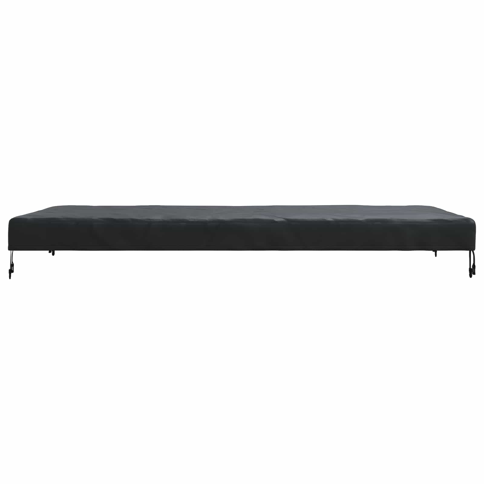 Tischdecken Uni Schwarz 122 x 72 x 15 cm Stoff