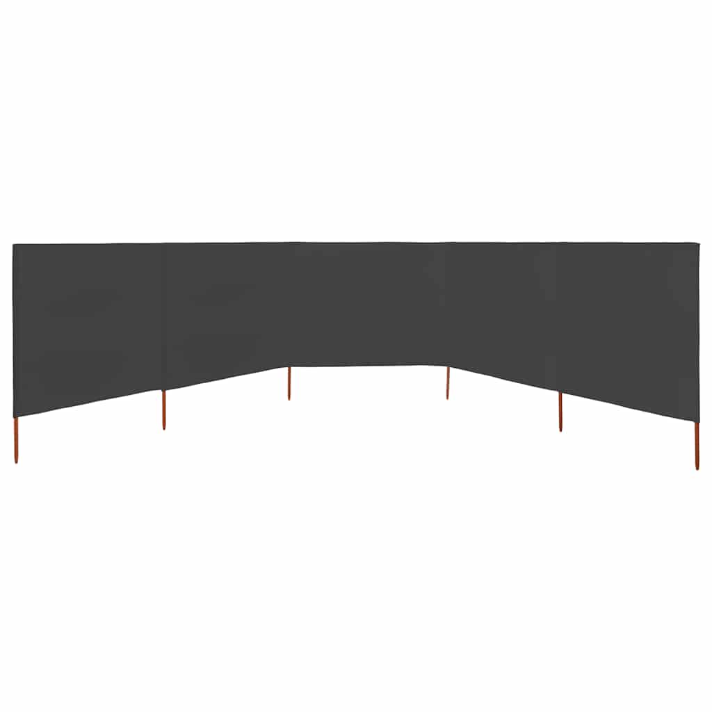 3-teiliges Windschutzgewebe 400 x 120 cm Weiß