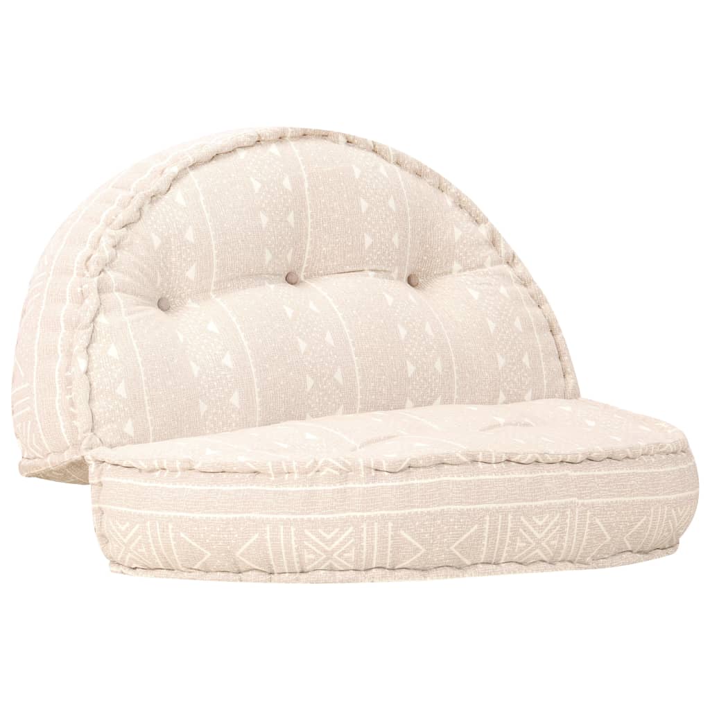 2-Sitzer Modularer Pouf Patchwork Stoff