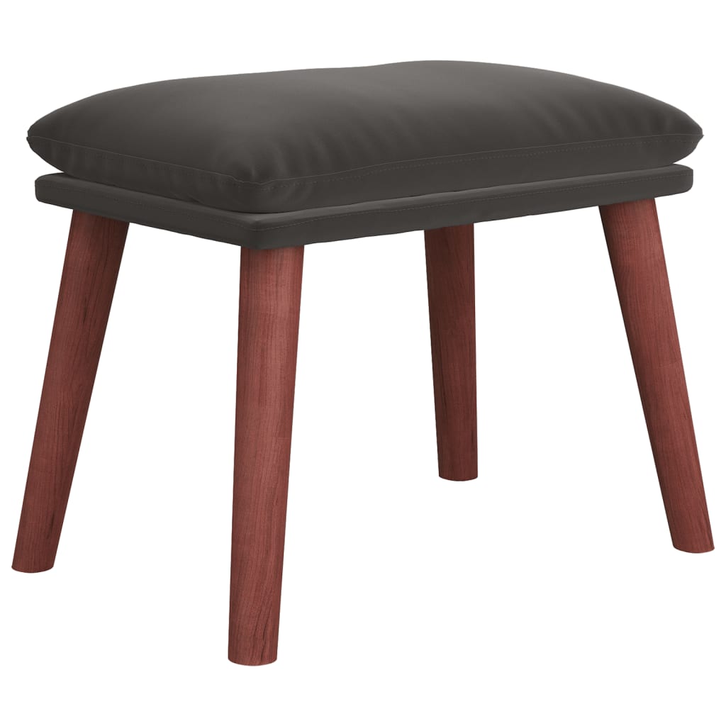 Fußhocker Hellgrau 45x29,5x35 cm Samt