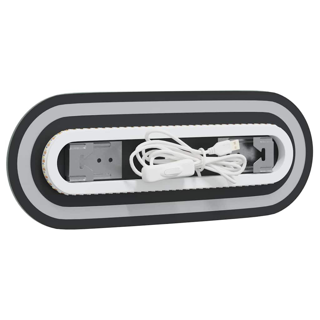 LED-Badspiegel 40x15 cm Oval