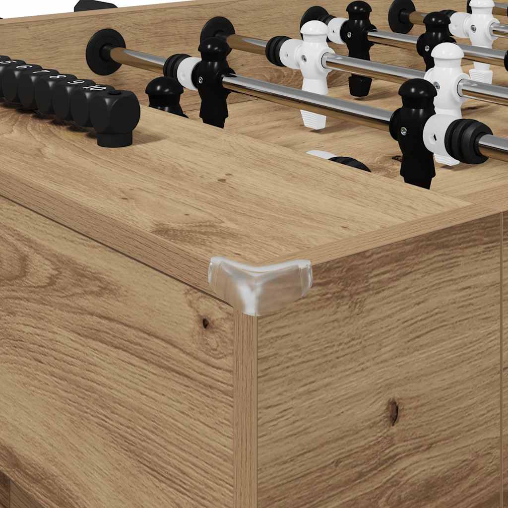 Tischfußballtisch Weiß 146,5 x 74 x 85 cm Holzwerkstoff