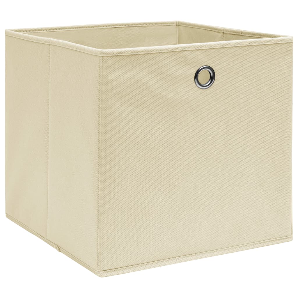 Aufbewahrungsboxen mit Deckeln 10 Stk. 28x28x28 cm Schwarz