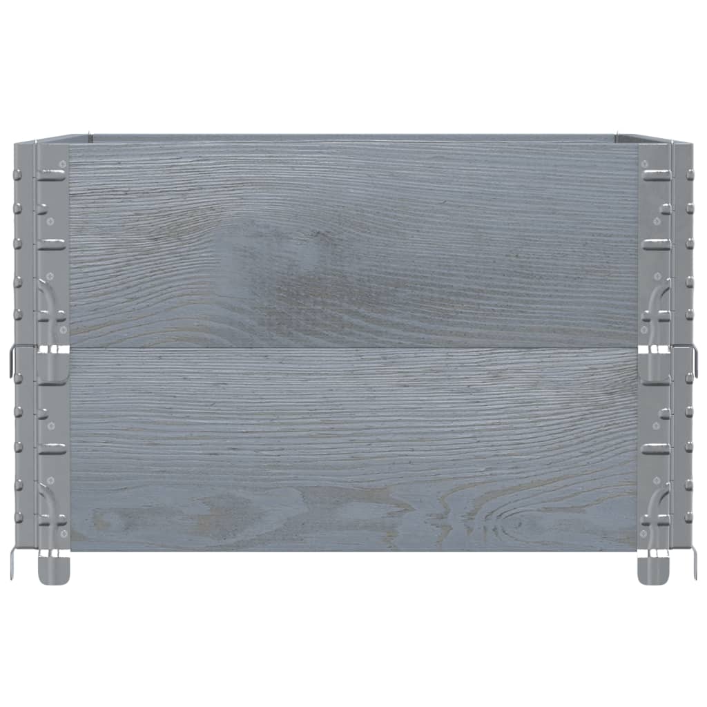 Pflanzkasten Grau 150x100 cm Massivholz Kiefer