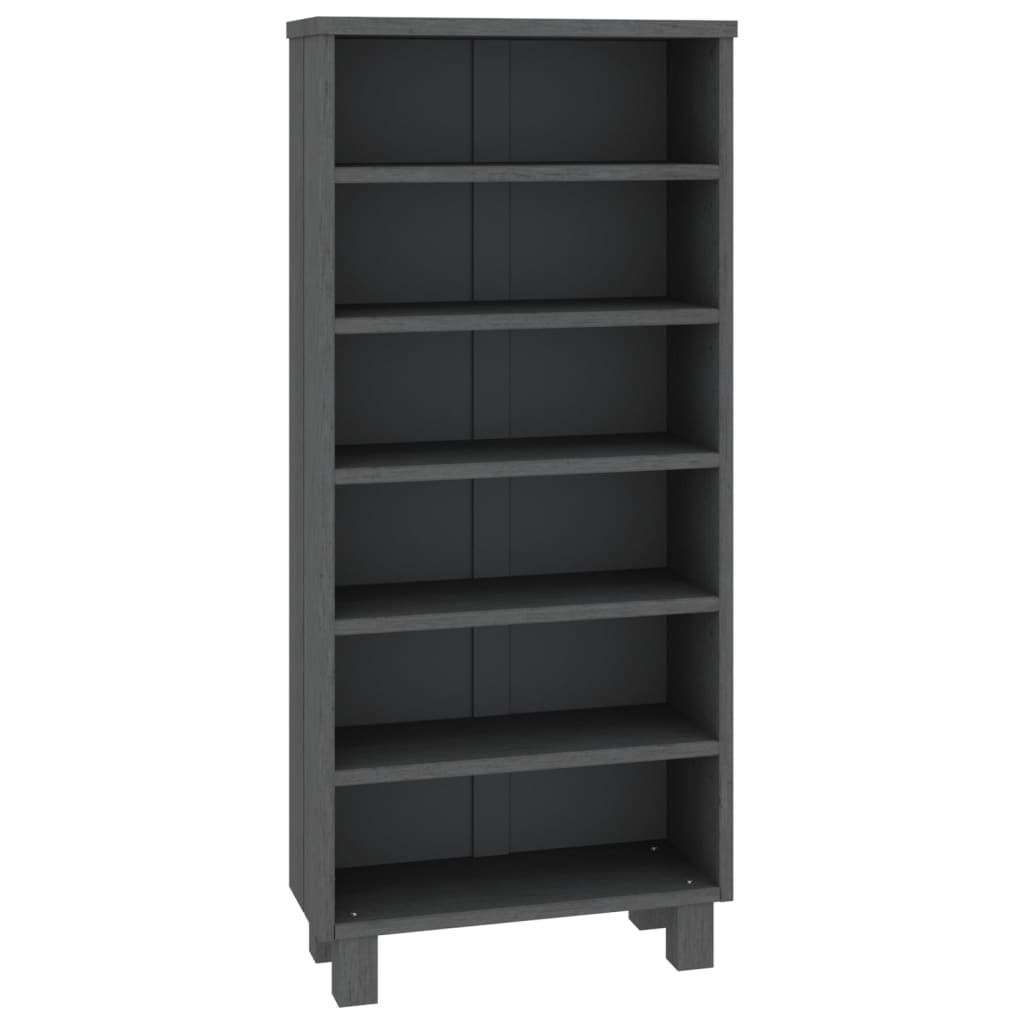 CD-Schrank HAMAR Honigbraun 45x18x100 cm Massivholz Kiefer