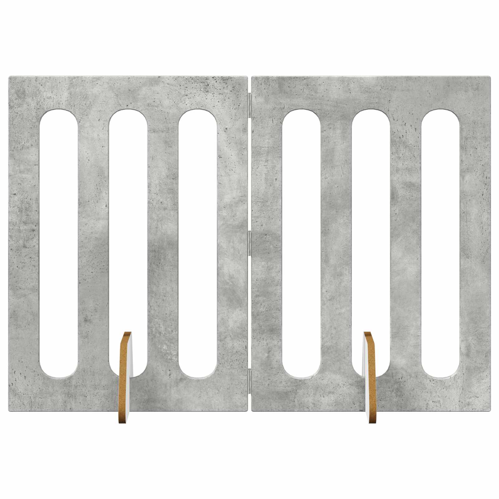 Faltbarer Haustierzaun 2 pcs Weiß 100,5 x 38 x 70 cm
