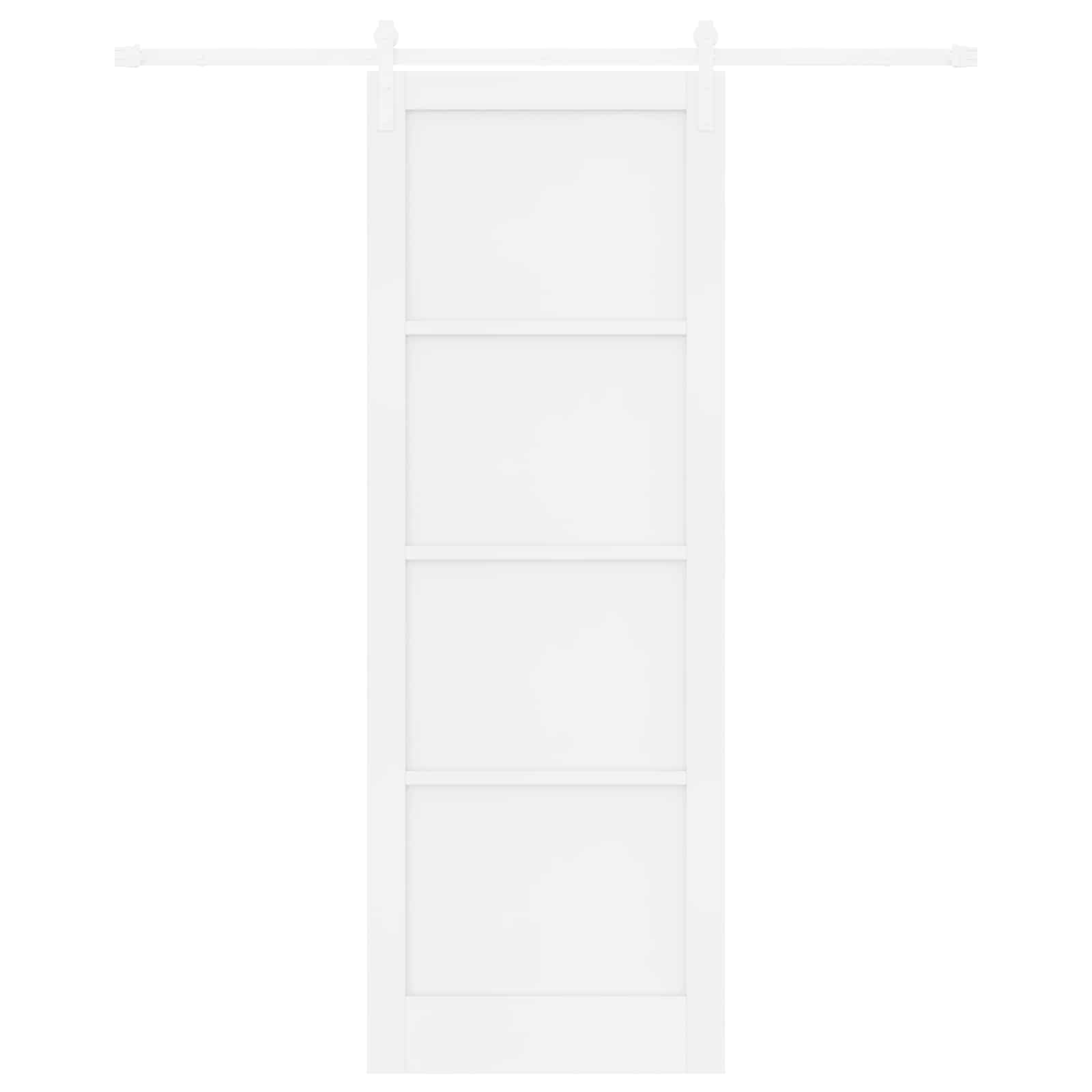 Schiebetür Natürlich und Schwarz 61 x 198,5 cm