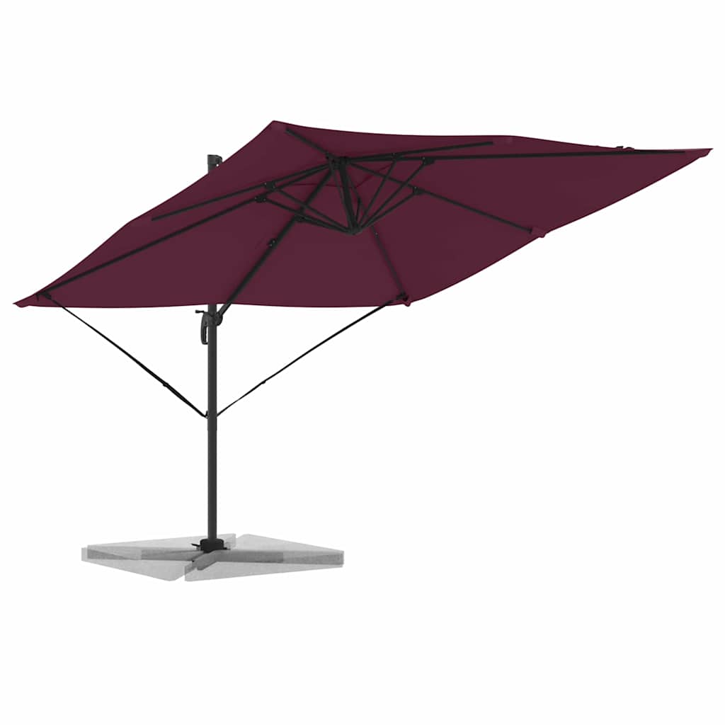 Roma Parasol Beige 286 x 284 x 265 cm Aluminium und Polyester