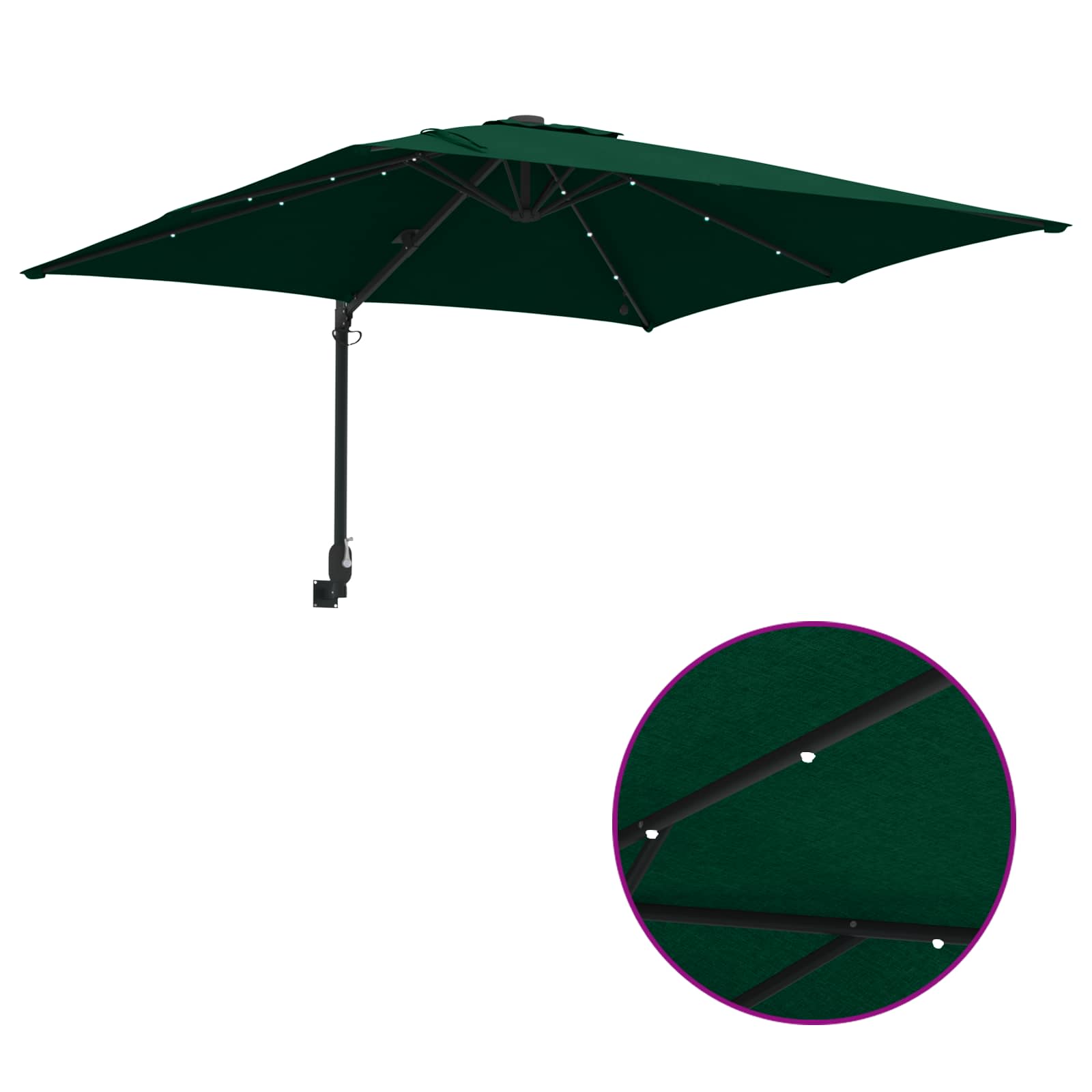 Garten-Sonnenschirm Sand 248,5 x 247,5 x 160 cm