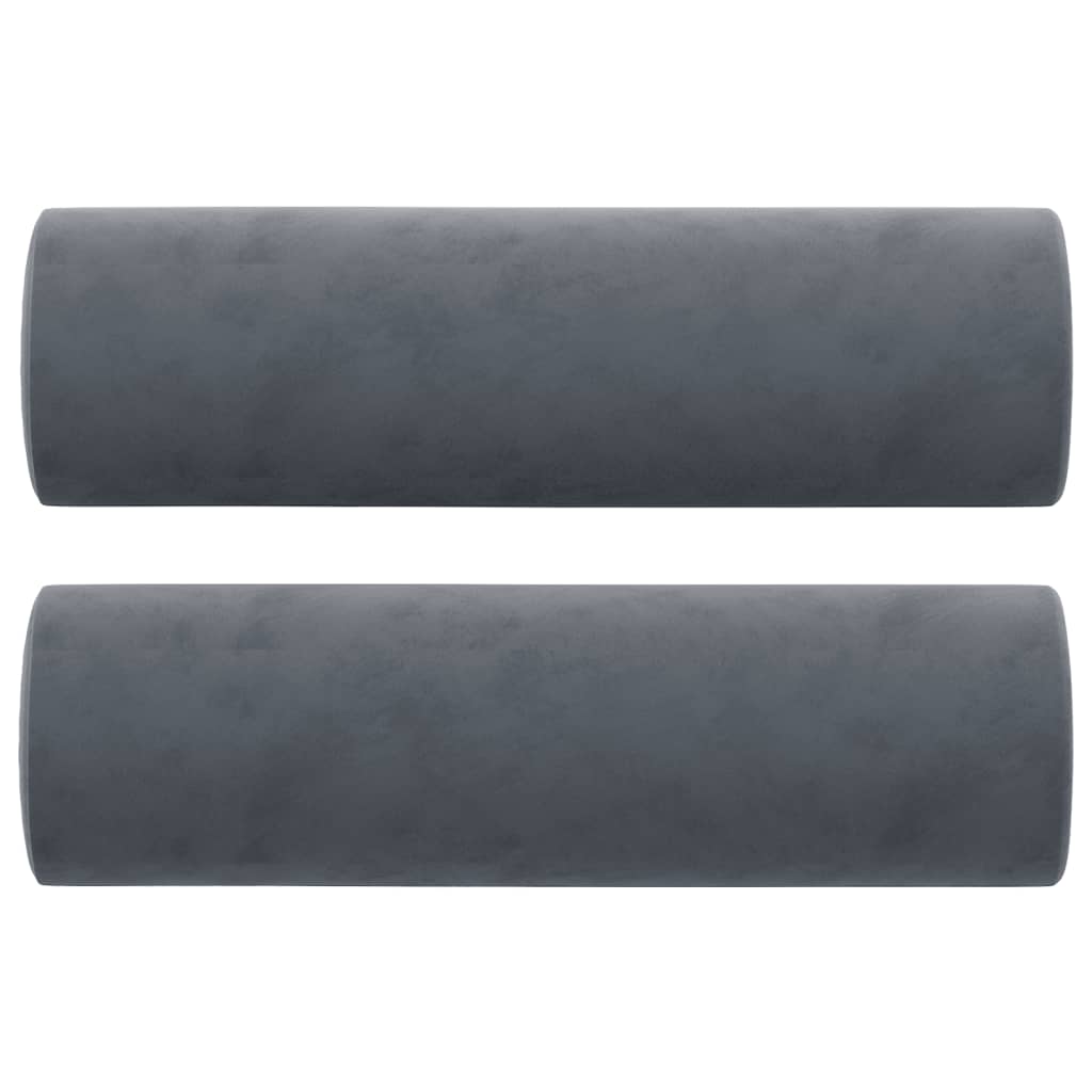 2-Sitzer-Sofa mit Zierkissen Dunkelgrün 120 cm Samt