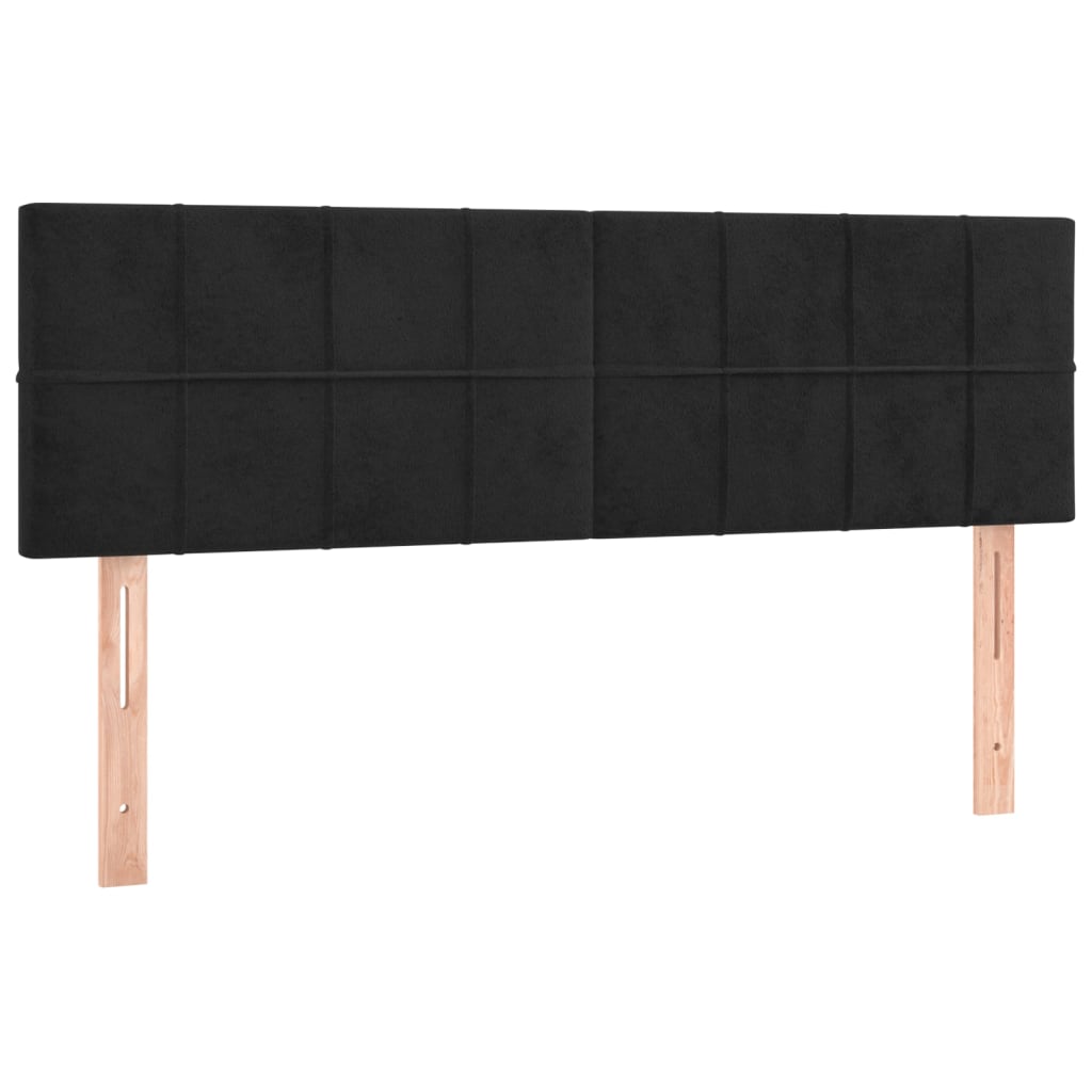 Kopfteil Hellgrau 80x5x118/128 cm Samt