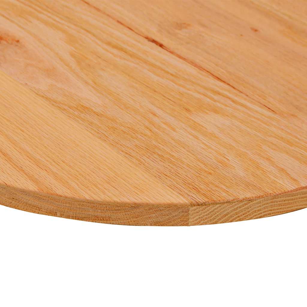 Tischplatte 80x40x2 cm Massivholz Eiche Oval