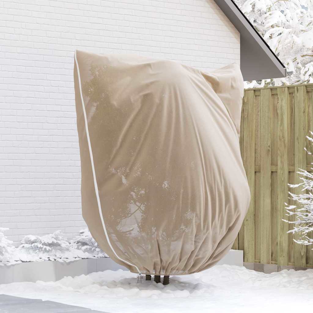 Wintervlies mit Reißverschluss 4 Stk. 70 g/m² 1x1,55 m