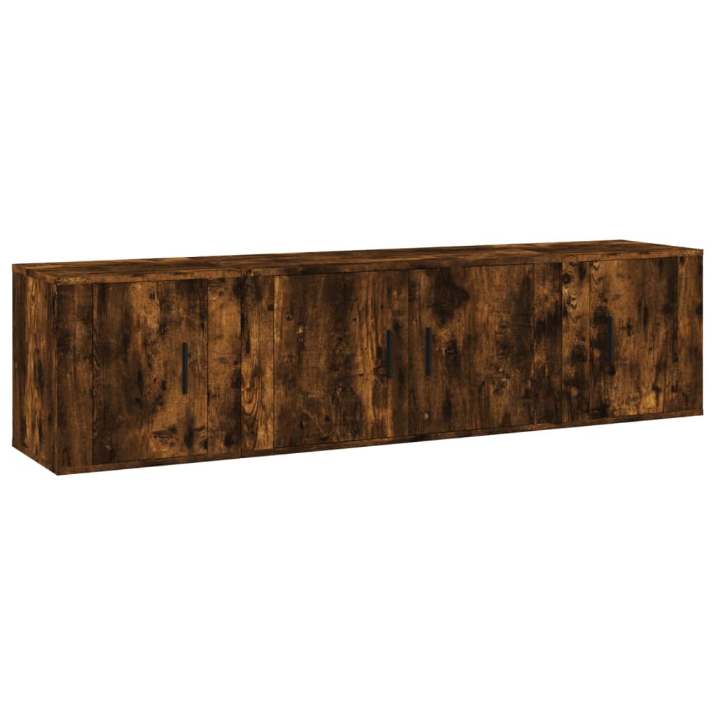 3-tlg. TV-Schrank-Set Weiß Holzwerkstoff