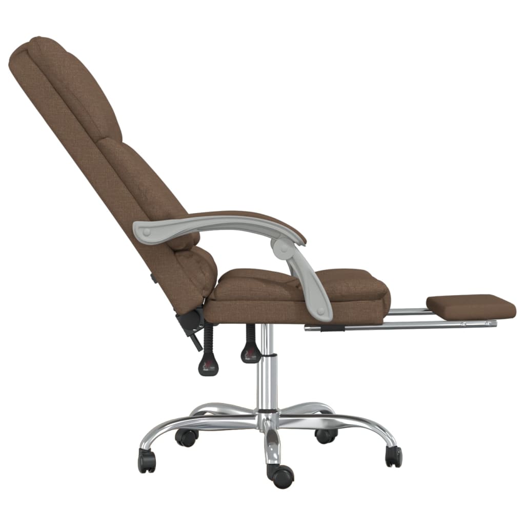Bürostuhl mit Massagefunktion Taupe Stoff
