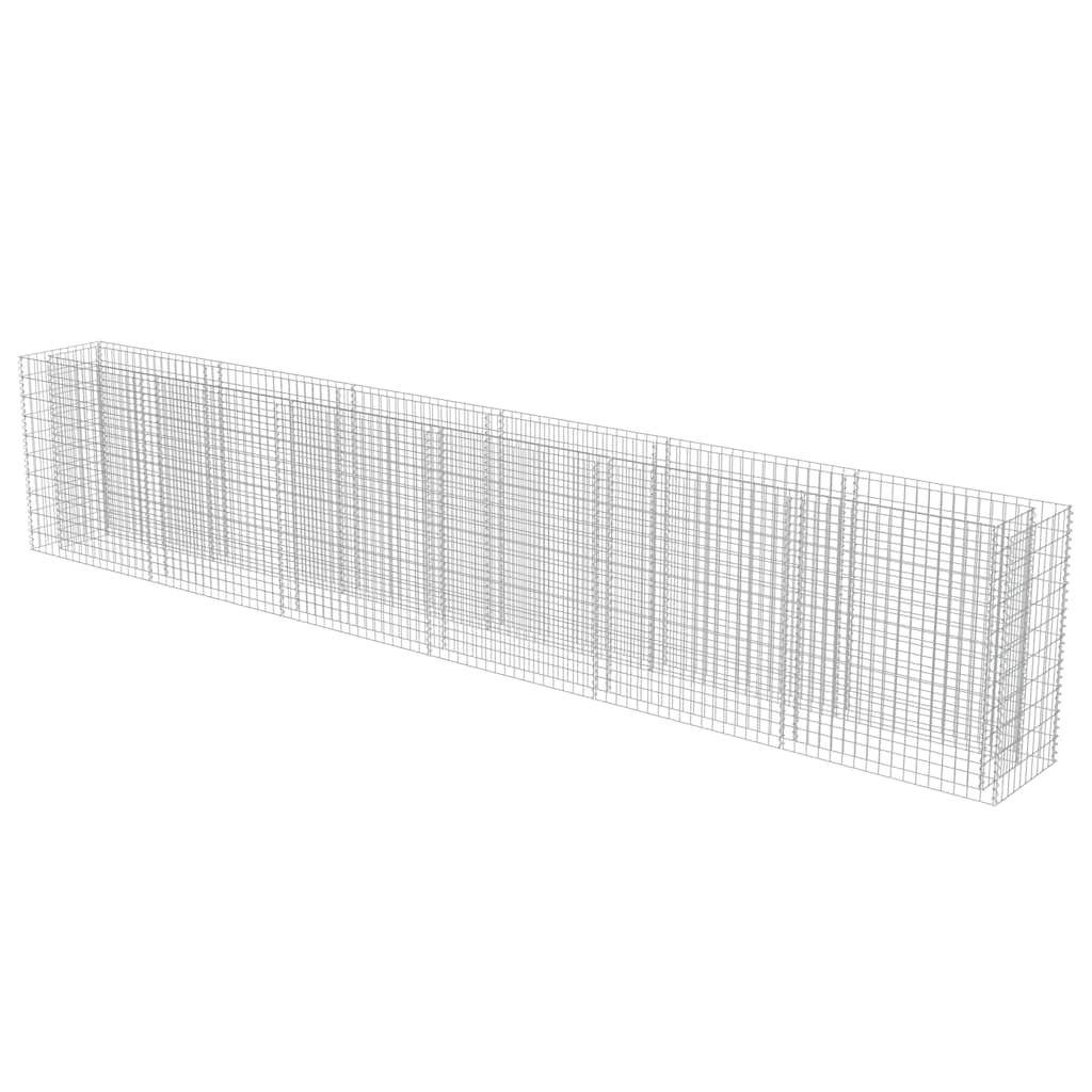 Gabionen-Hochbeet Verzinkter Stahl 450×90×100 cm