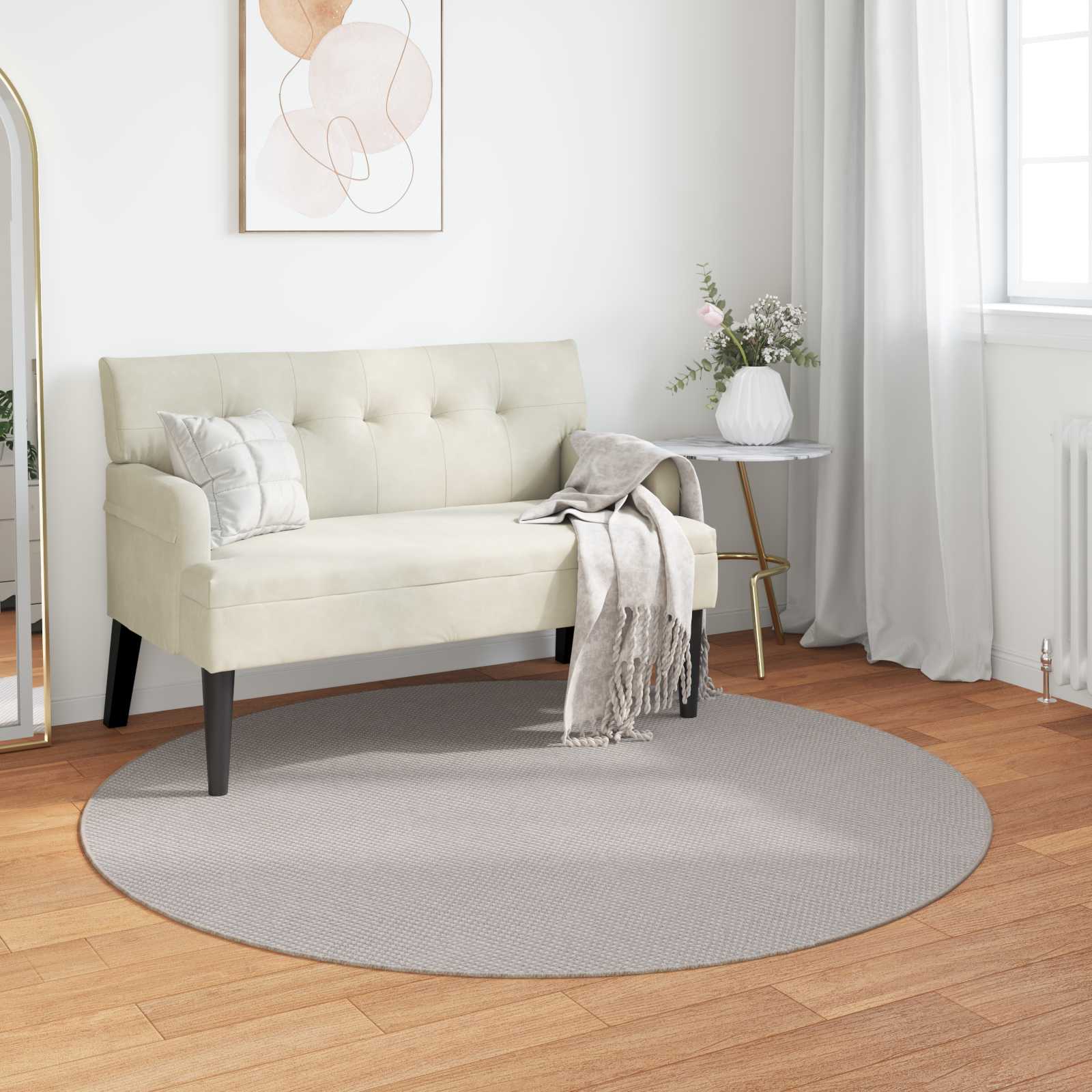 Bereichsteppiche Rechtwinklig LUGO Creme 150 x 80 cm Polyester