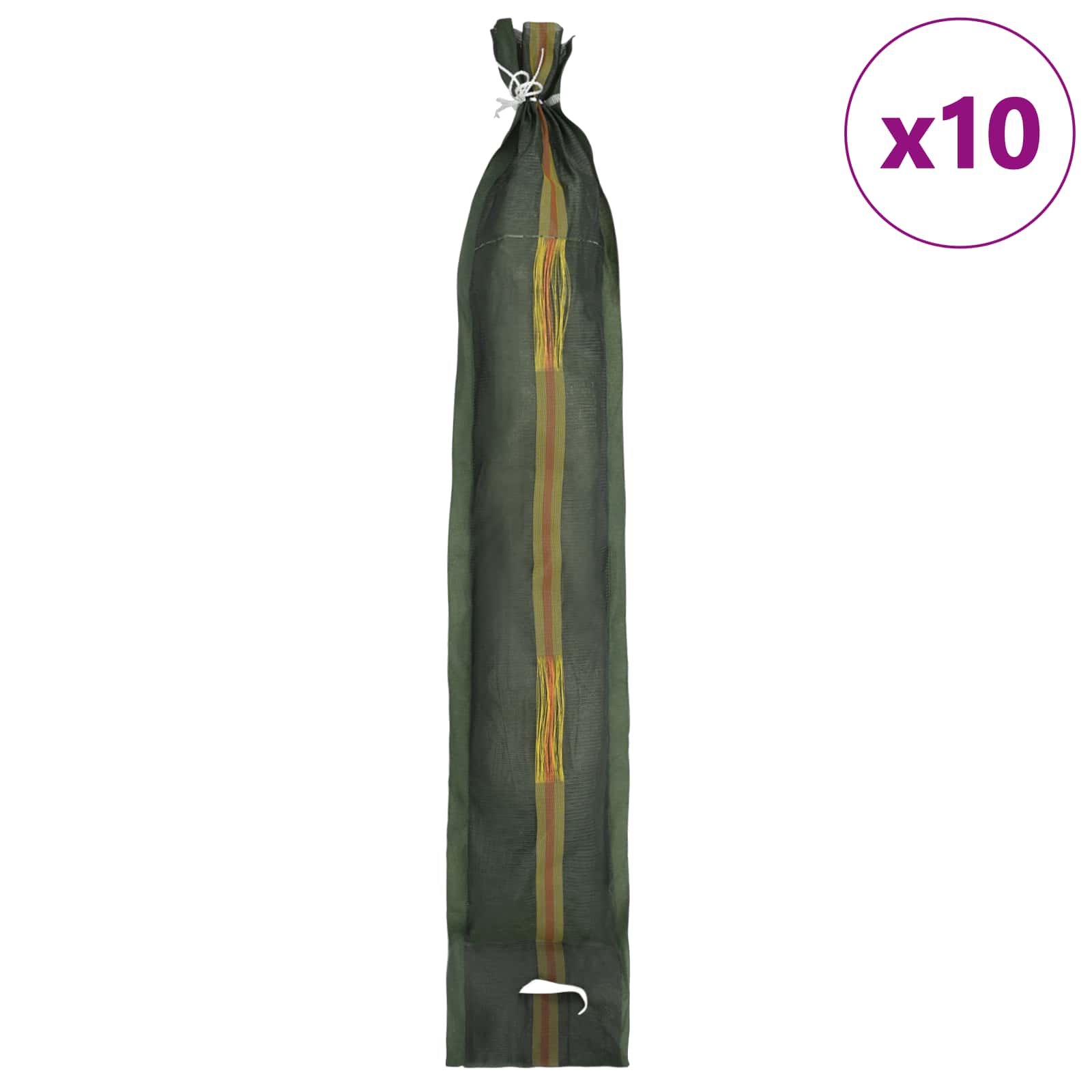 Sandsäcke 10 pcs Grün 120 x 27 cm HDPE
