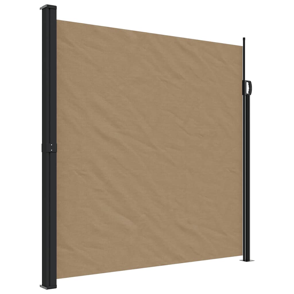 Seitenmarkise Ausziehbar Schwarz 100x300 cm
