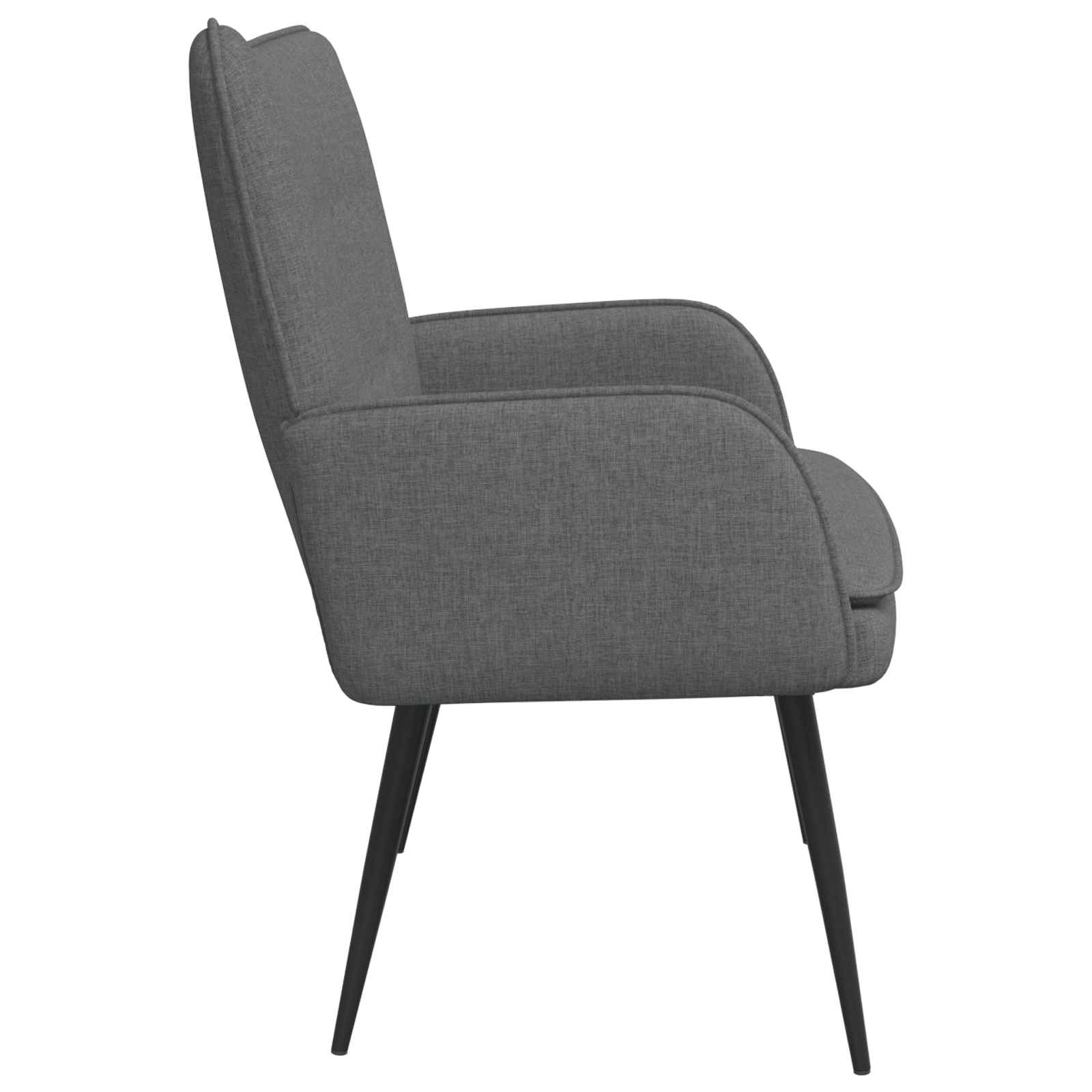 2-Sitzer Sofa Hellgrau 115 x 61 x 87 cm Stoff