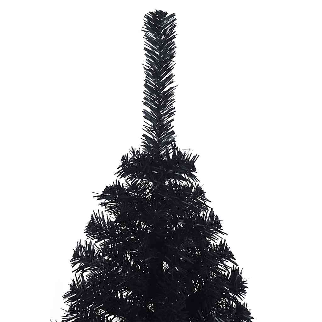 Künstlicher Halb-Weihnachtsbaum mit Ständer Grün 150 cm PVC