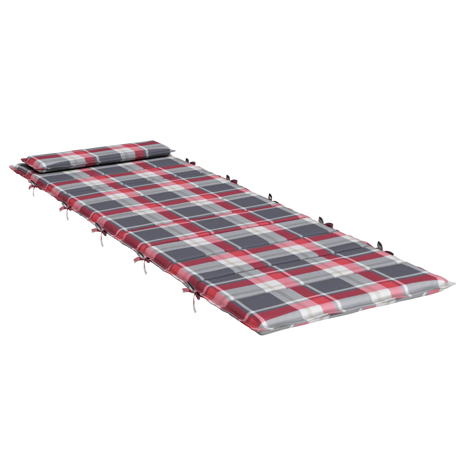 Sonnenliegen-Auflage Grau 180x60x4 cm Oxford-Gewebe