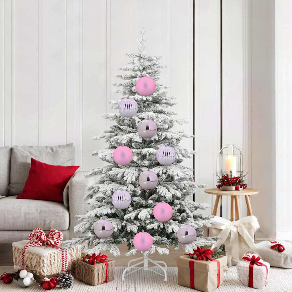 Weihnachtsbaumkugel Set XL 9 pcs Rot Kunststoff