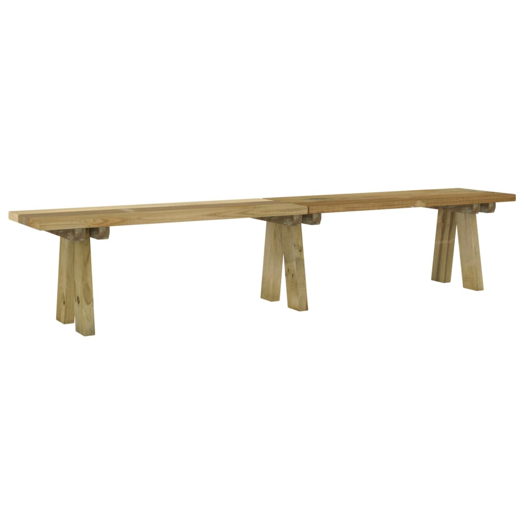 Gartenbank 110 cm Massivholz Kiefer Imprägniert
