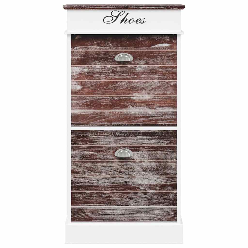 Schuhschrank Grau 50 x 28 x 98 cm Paulownia Holz