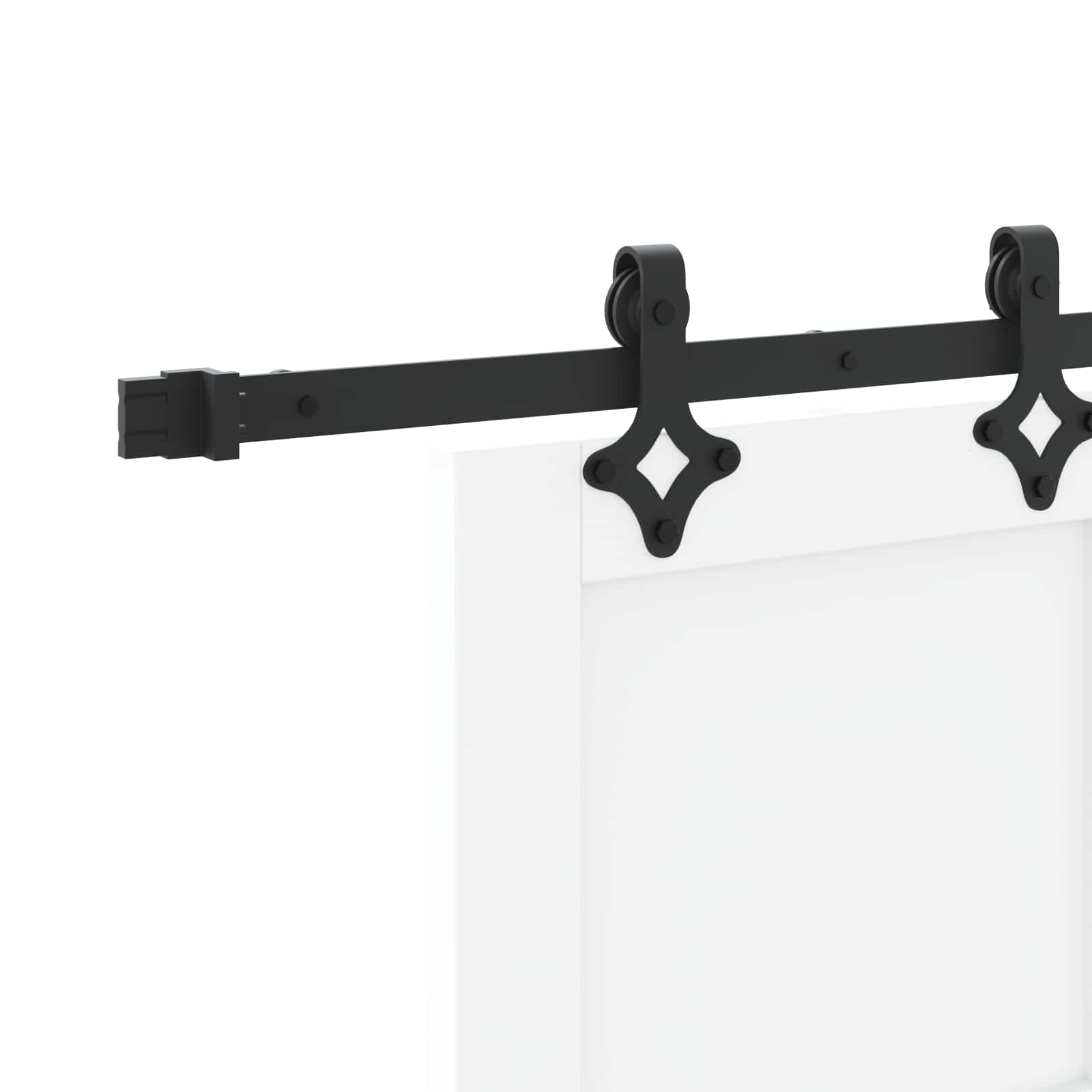 Schiebetür Natürlich und Schwarz 61 x 198,5 cm