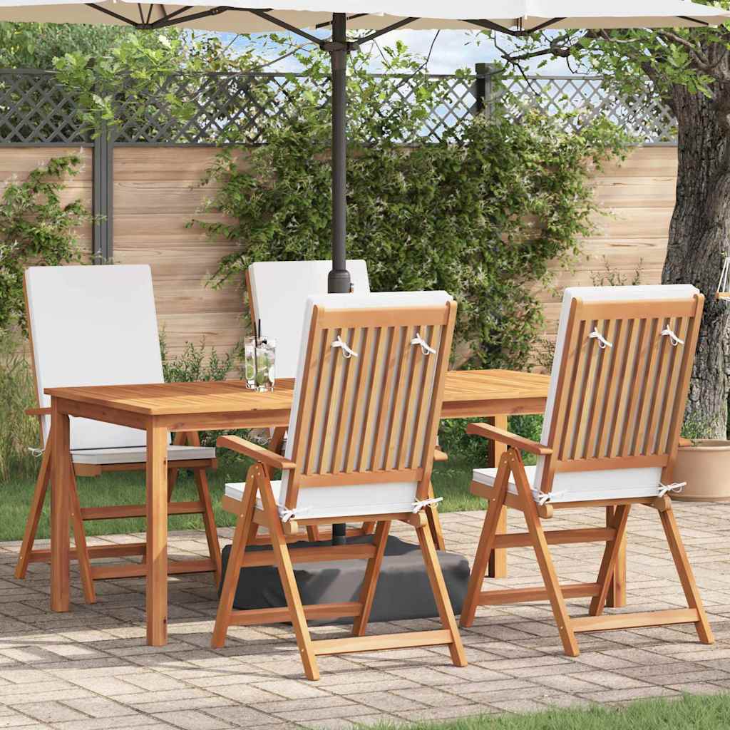 Gartenstuhl 4 pcs Braun und Grau 57 x 71,5 x 104 cm