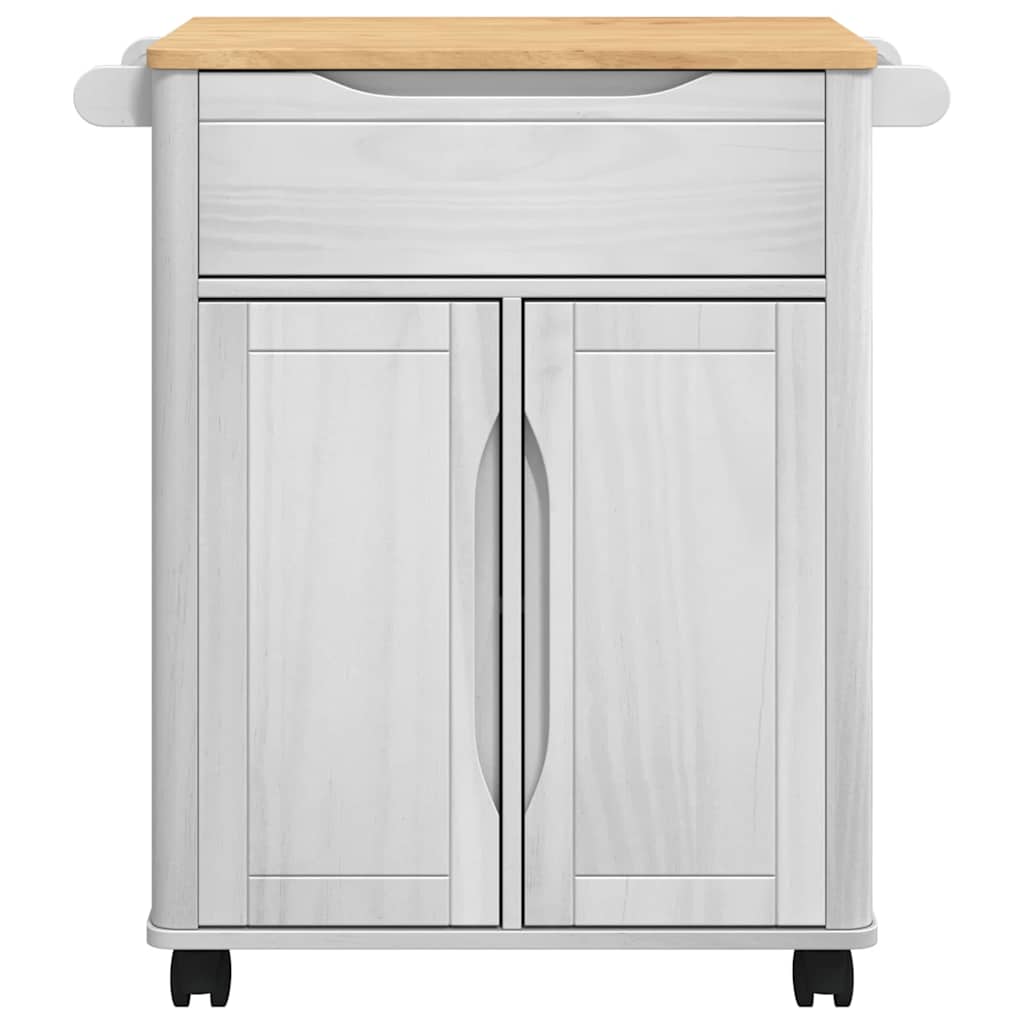 Küchentrolley FLORO Wachsbraun 72,5 x 45 x 80 cm