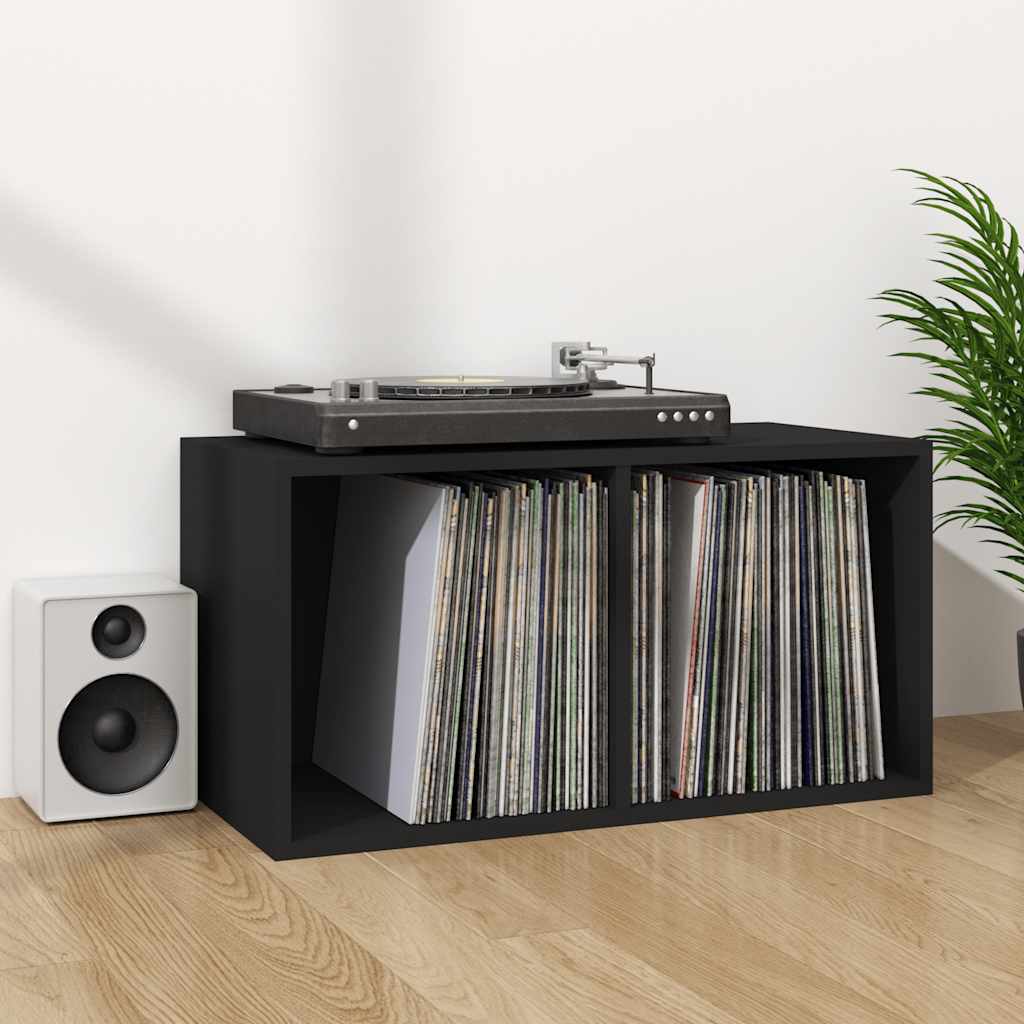 Schallplatten-Aufbewahrungsbox Weiß 71x34x36 cm Holzwerkstoff