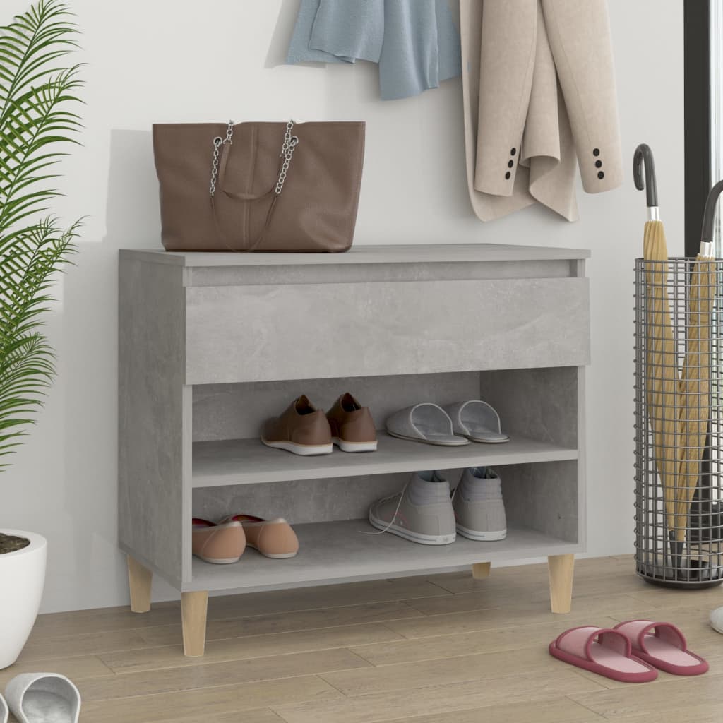 Schuhregal Weiß 70x36x60 cm Holzwerkstoff