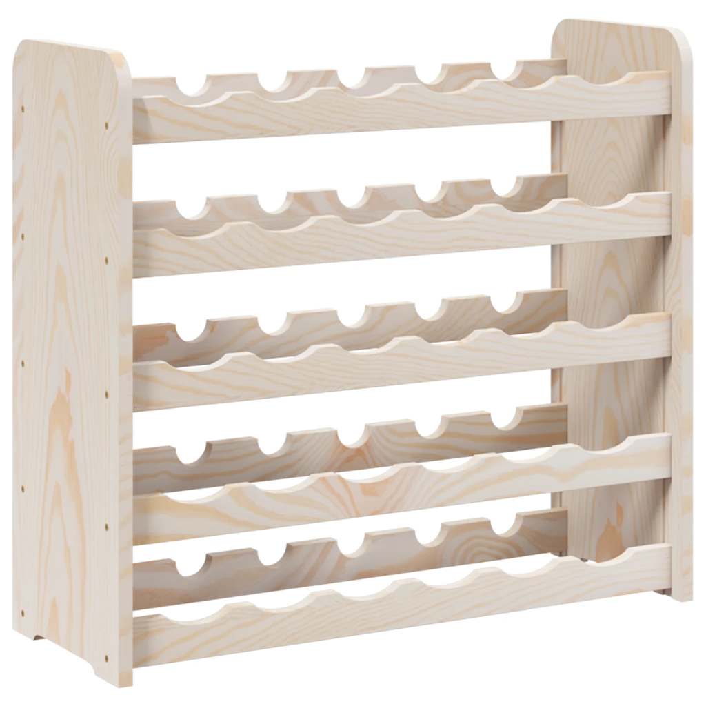 Weinregal 33x25x37 cm Massivholz Kiefer