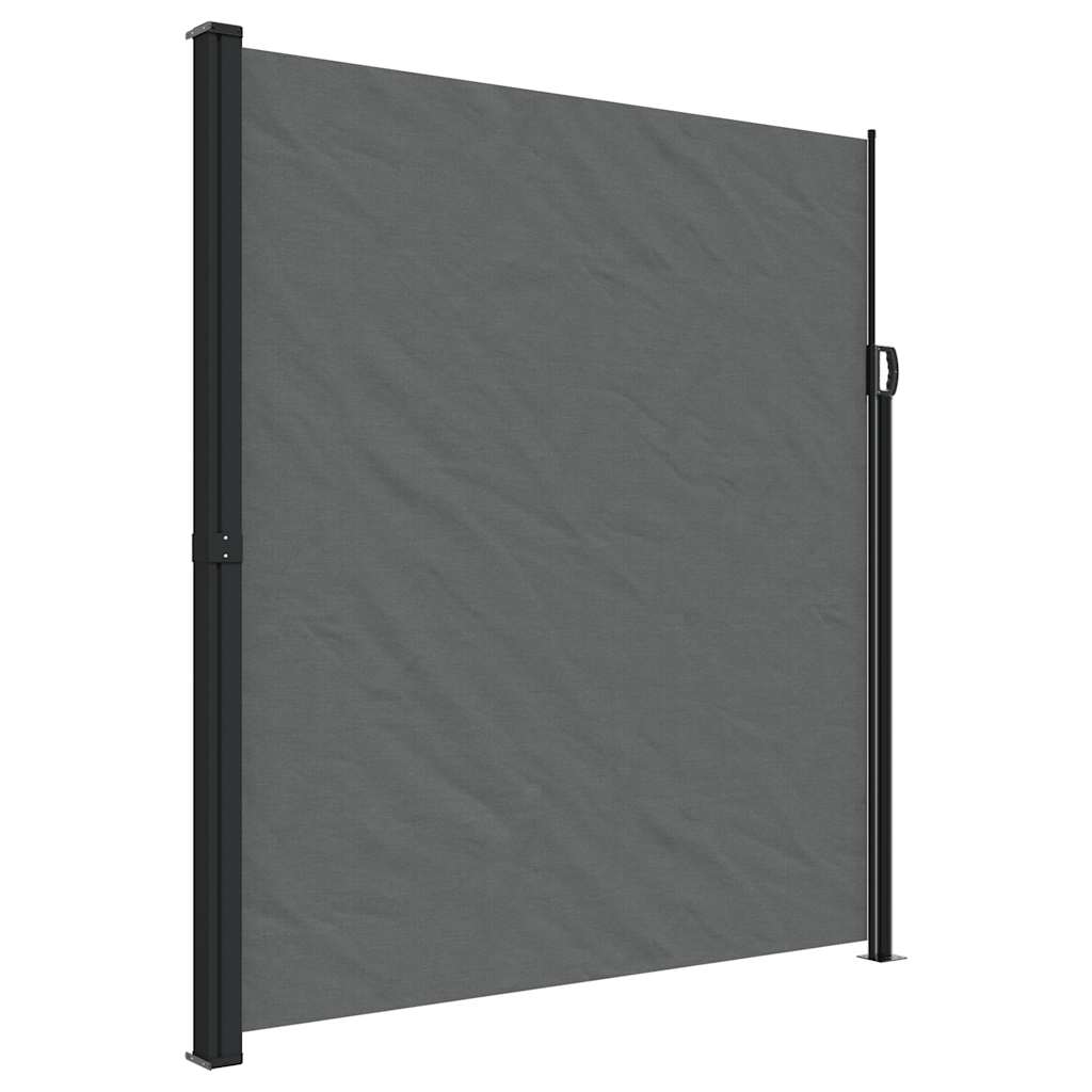 Seitenmarkise Ausziehbar Schwarz 100x300 cm