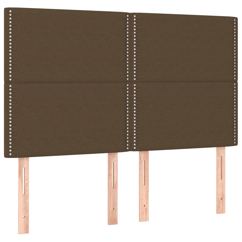 Kopfteil Dunkelgrau 80 x 5 x 118/128 cm Stoff