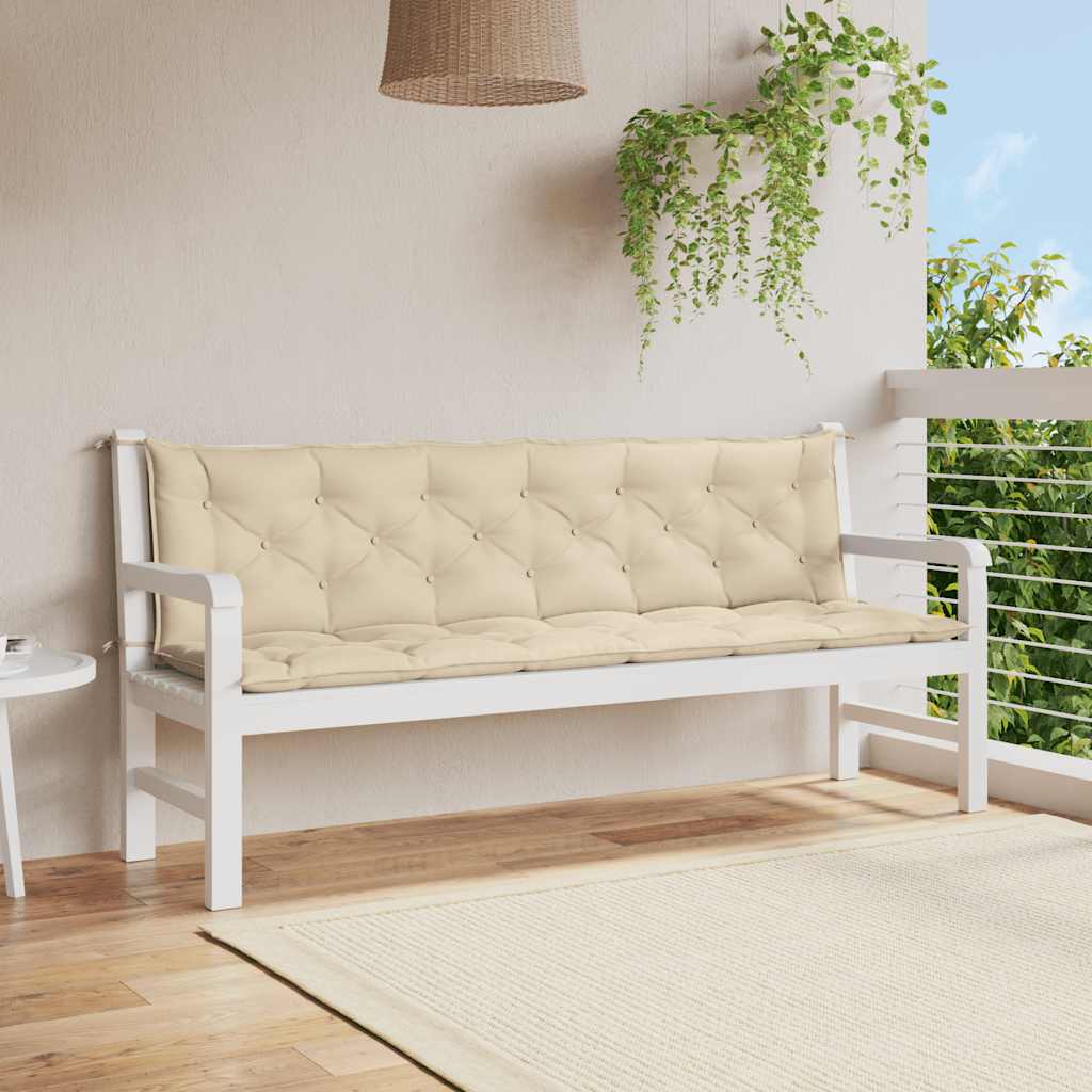 Gartenbank-Auflage Anthrazit 100x(50+50)x7 cm Oxford-Gewebe