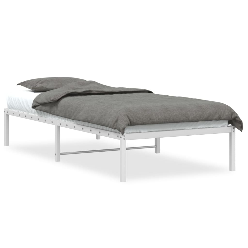 Bettgestell Metall Schwarz 75x190 cm